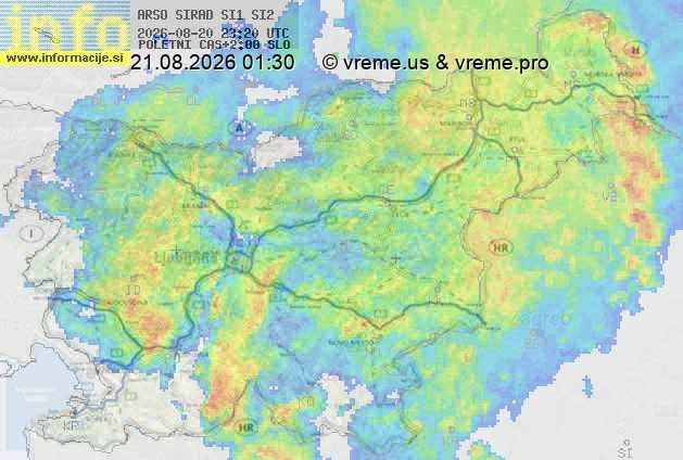 Radarska karta padavin