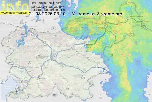 Radarska karta padavin