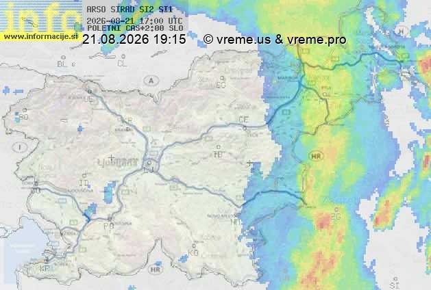 Radarska karta padavin