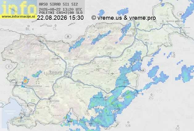 Radarska karta padavin