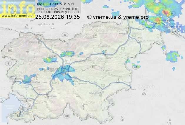 Radarska karta padavin