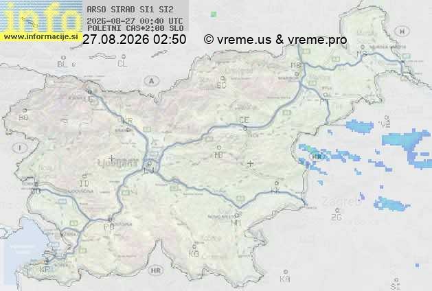 Radarska karta padavin