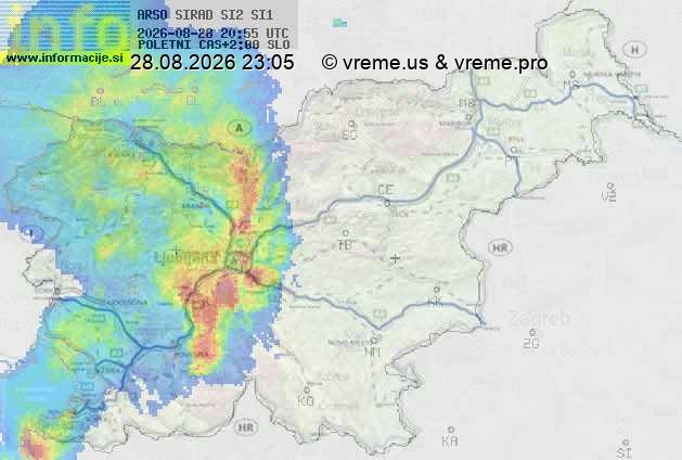 Radarska karta padavin