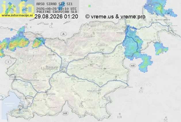 Radarska karta padavin