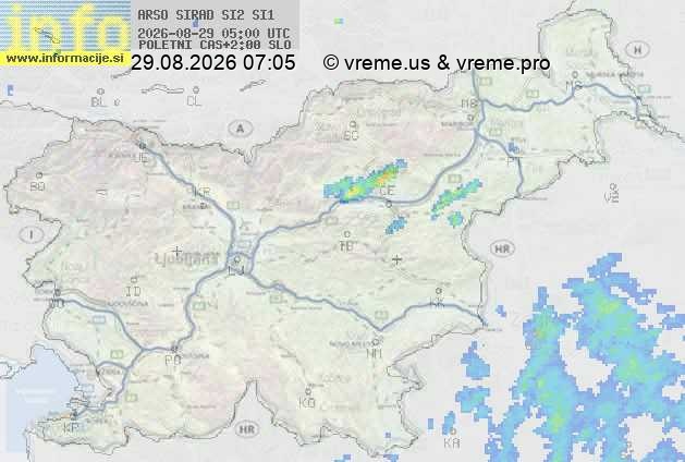 Radarska karta padavin