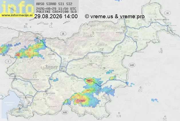 Radarska karta padavin