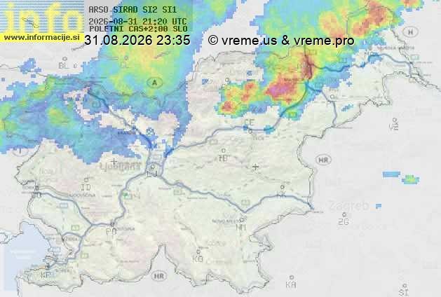 Radarska karta padavin