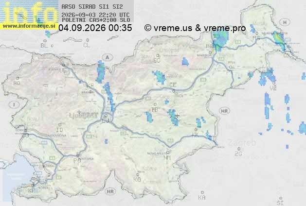 Radarska karta padavin