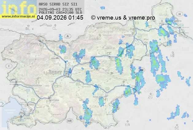 Radarska karta padavin