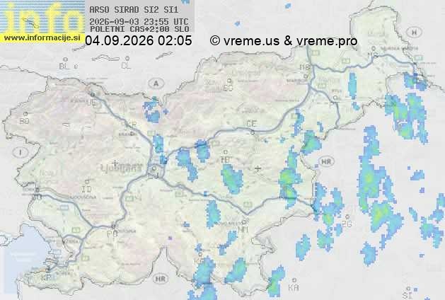 Radarska karta padavin