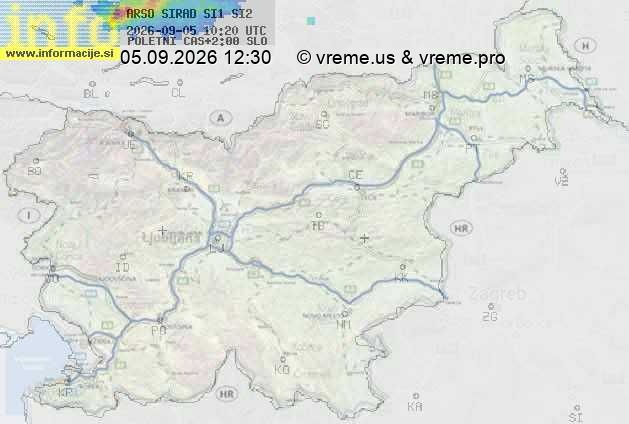 Radarska karta padavin