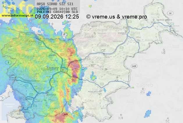 Radarska karta padavin