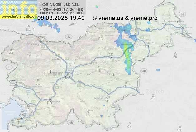 Radarska karta padavin