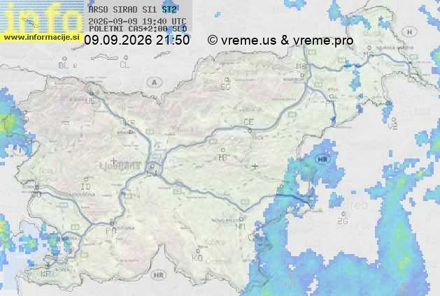 Radarska karta padavin