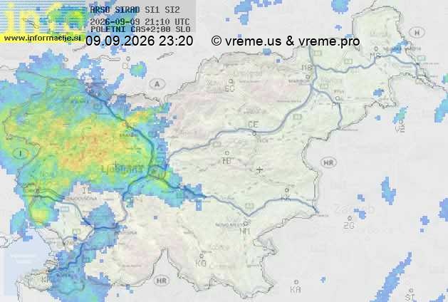 Radarska karta padavin