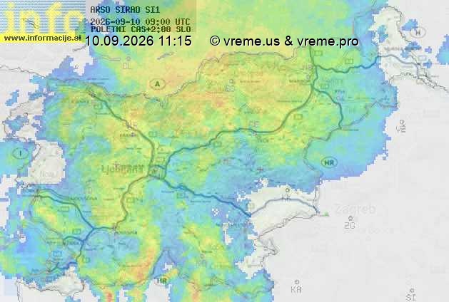 Radarska karta padavin