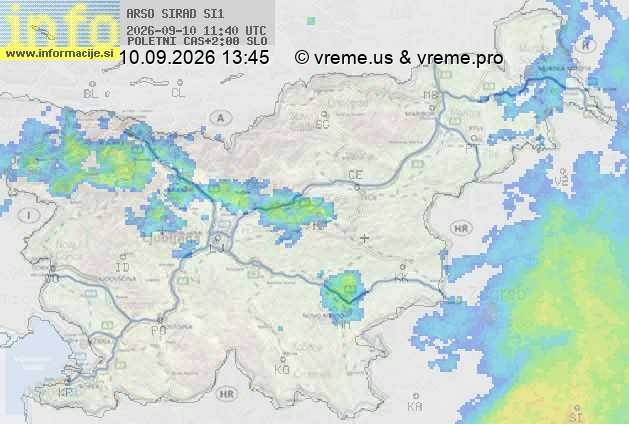 Radarska karta padavin