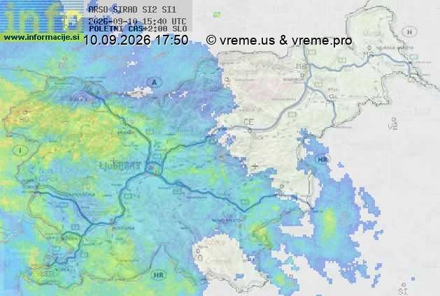 Radarska karta padavin