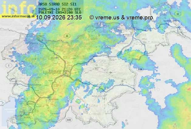 Radarska karta padavin
