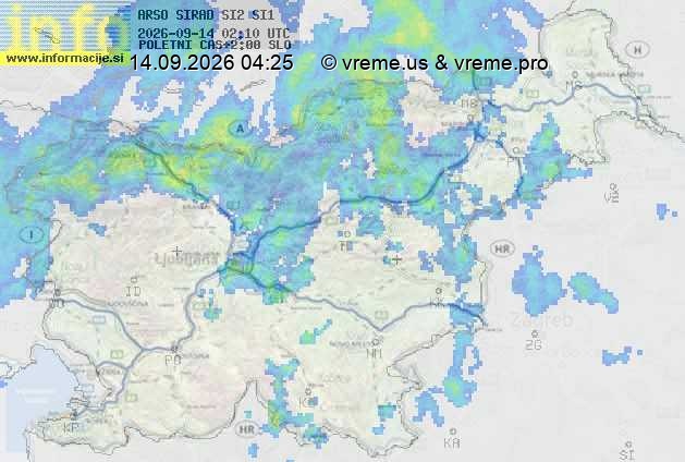 Radarska karta padavin