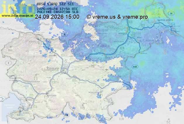 Radarska karta padavin