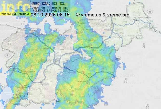 Radarska karta padavin