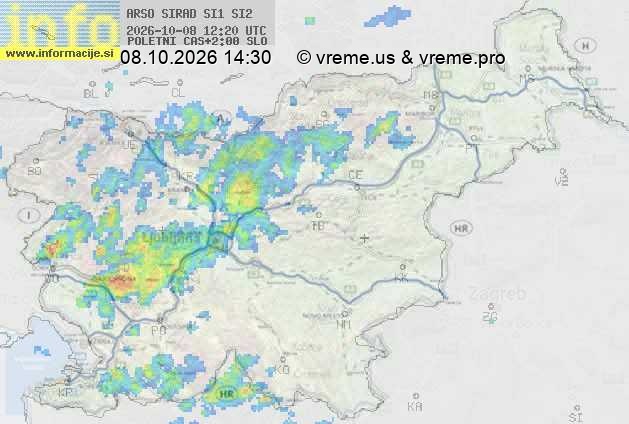 Radarska karta padavin