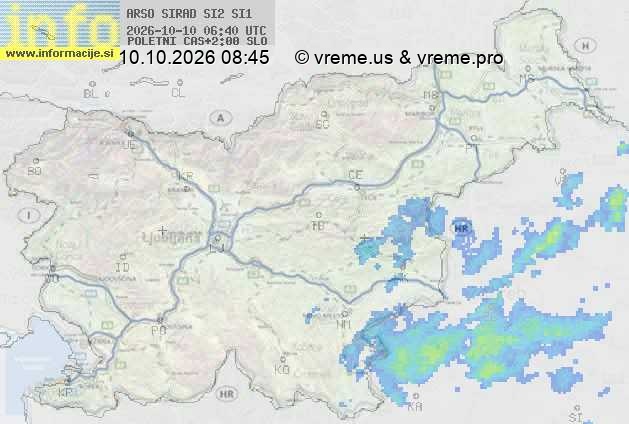Radarska karta padavin