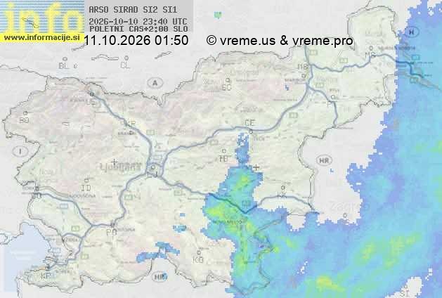 Radarska karta padavin