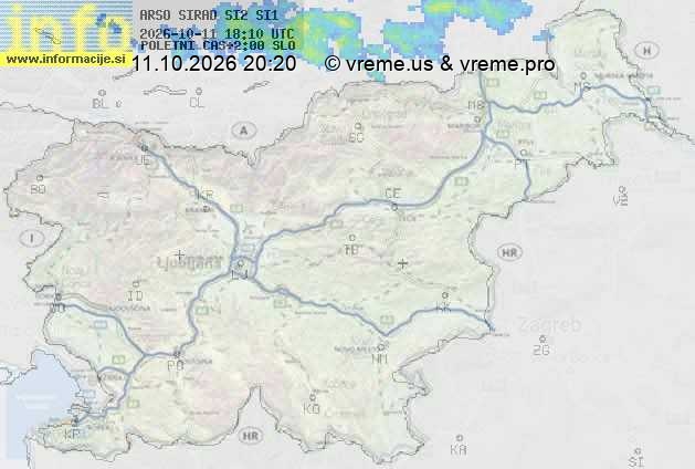 Radarska karta padavin