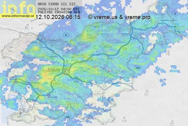 Radarska karta padavin