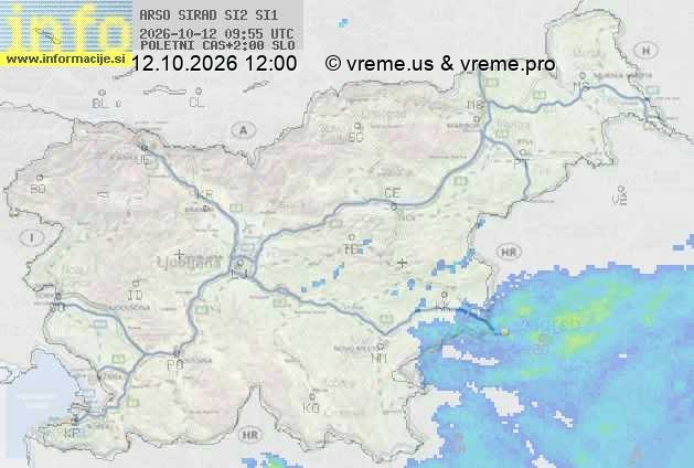 Radarska karta padavin