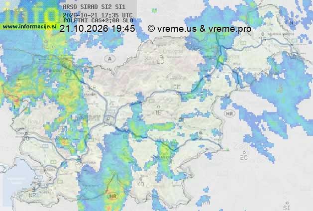 Radarska karta padavin