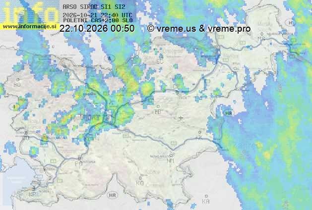 Radarska karta padavin