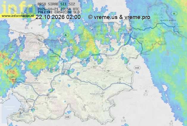 Radarska karta padavin