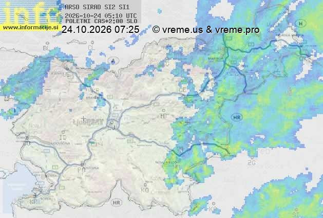 Radarska karta padavin