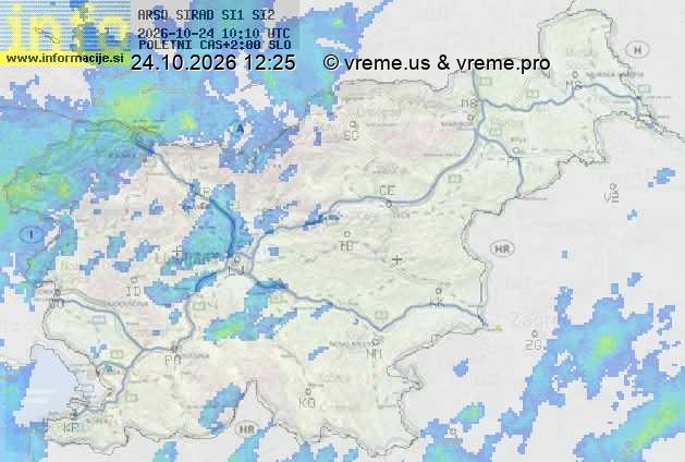 Radarska karta padavin