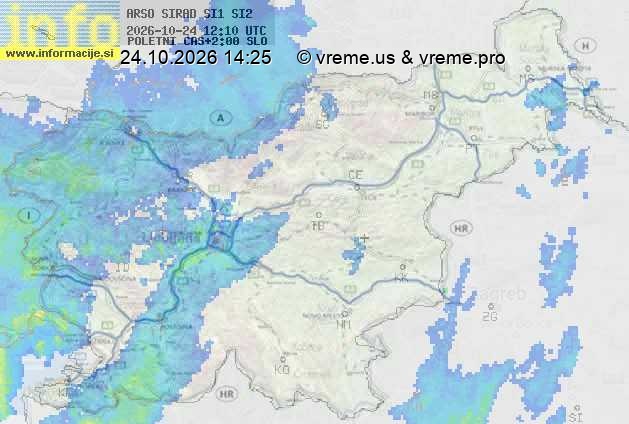 Radarska karta padavin