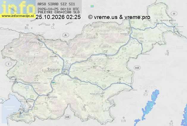 Radarska karta padavin