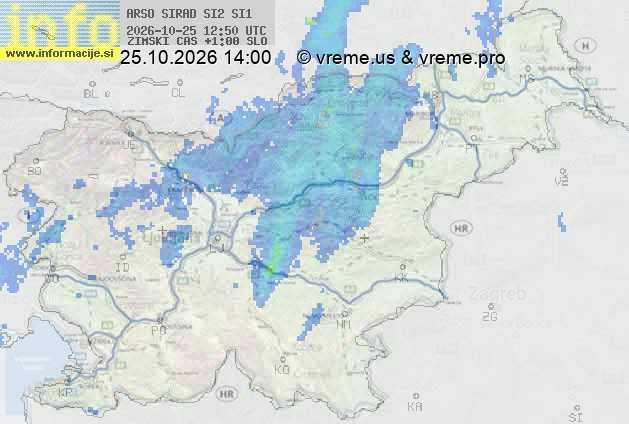 Radarska karta padavin