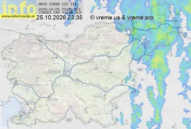 Radarska karta padavin