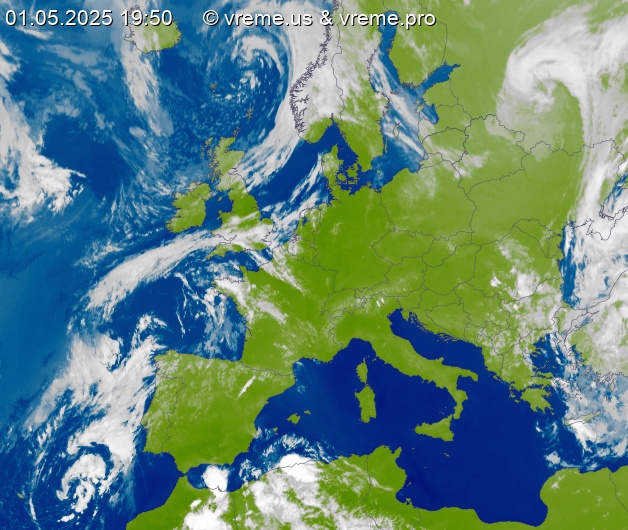 Oblačnost Evropa