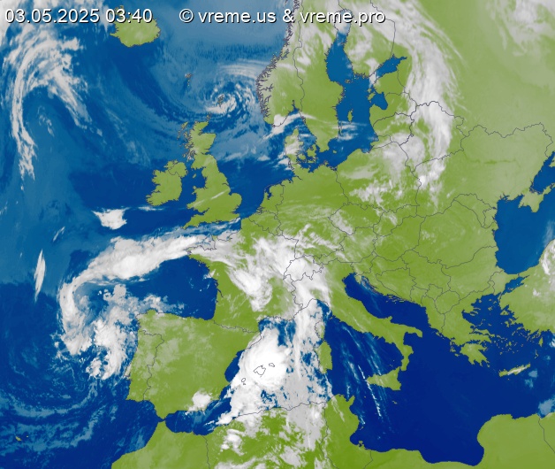Oblačnost Evropa