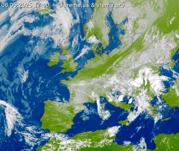 Oblačnost Evropa
