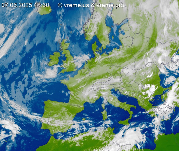 Oblačnost Evropa