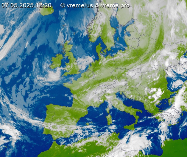 Oblačnost Evropa