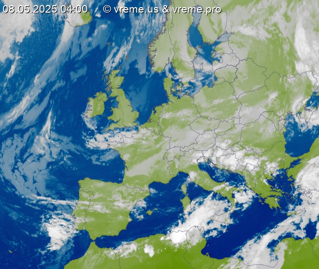 Oblačnost Evropa