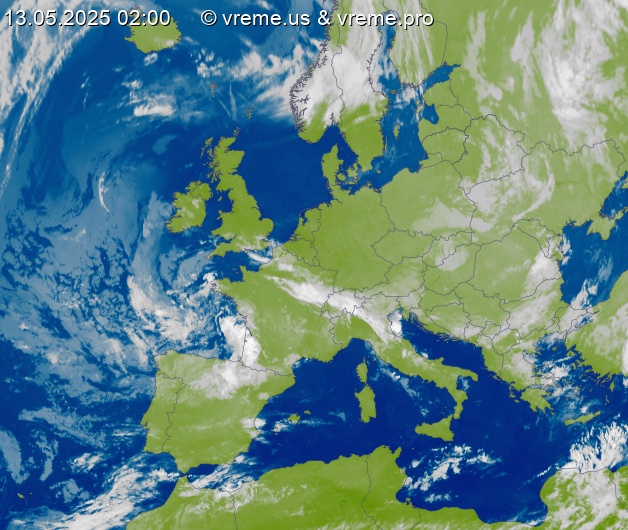 Oblačnost Evropa