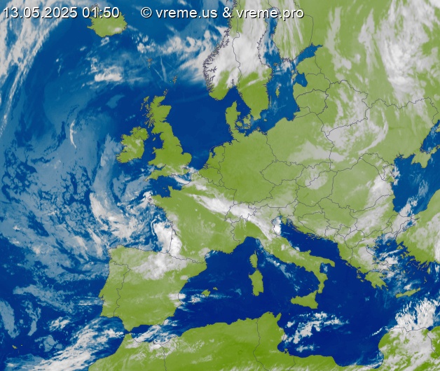 Oblačnost Evropa