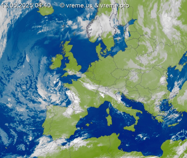 Oblačnost Evropa